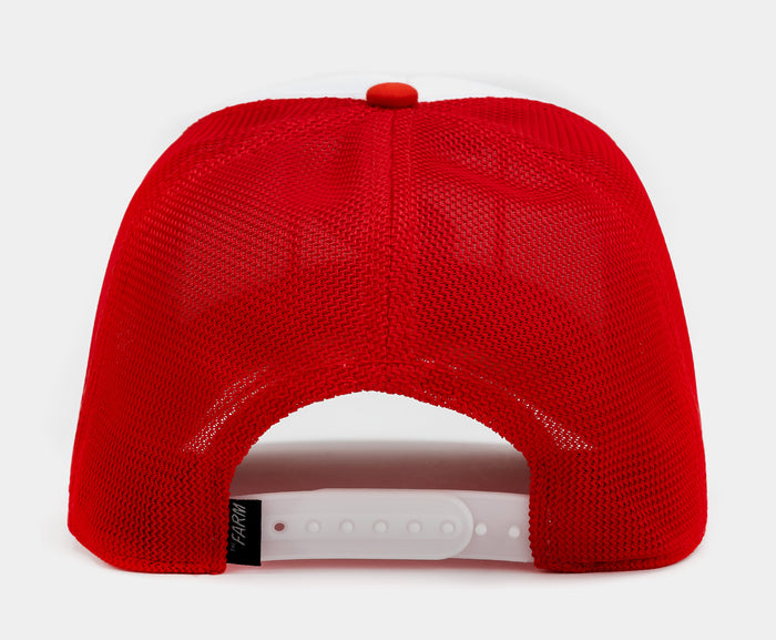 #2 Weiner Hot Dog Trucker Mens Hat (Red/White)