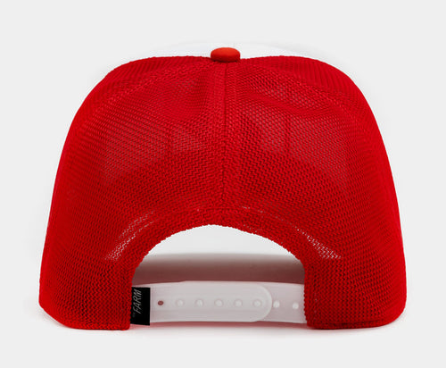 #2 Weiner Hot Dog Trucker Mens Hat (Red/White)