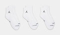 3 pack Ankle Mens Socks (White)