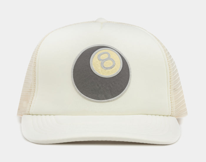 8 Ball Trucker Mens Hat (Beige)