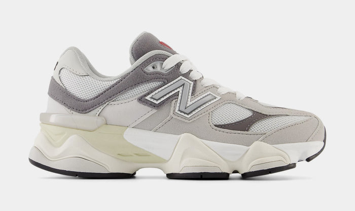 9060 Grade School Lifestyle Shoes (Grey/White)