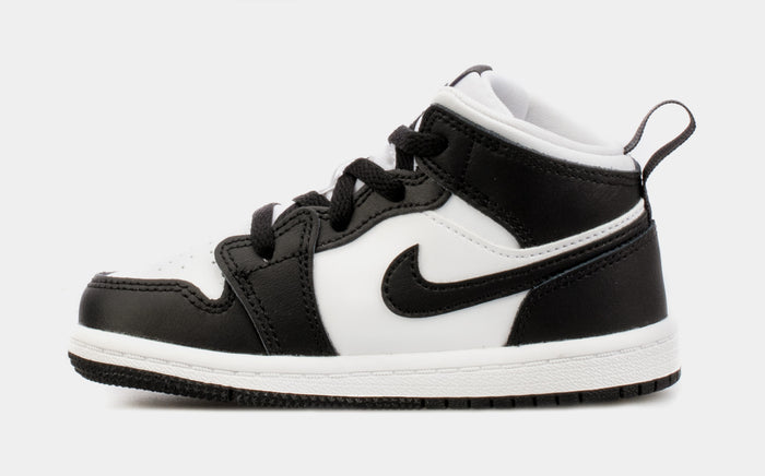 Air Jordan 1 Mid Hologram Infant Toddler Lifestyle Shoes (Black)