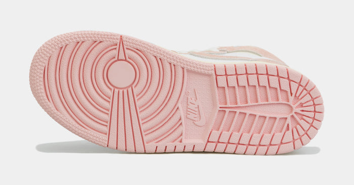 Air Jordan 1 Retro High OG Washed Pink Preschool Lifestyle Shoes (White/Pink)