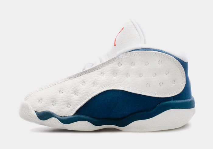 Air Jordan 13 Retro French Blue Infant Toddler Lifestyle Shoes (White/Blue)