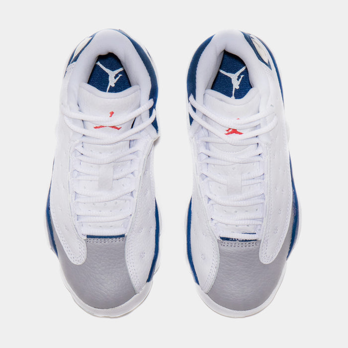 Air Jordan 13 Retro French Blue Preschool Lifestyle Shoes (White/Blue) Free Shipping