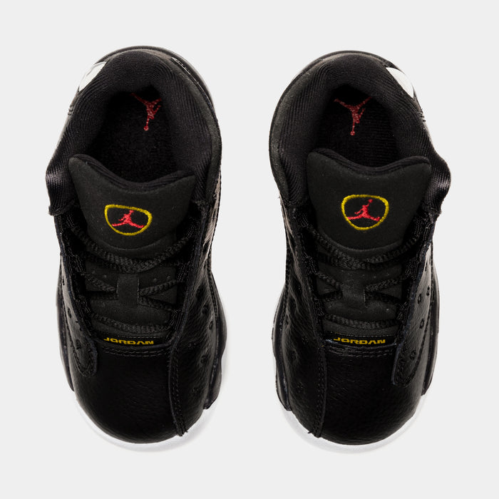 Air Jordan 13 Retro Playoffs Infant Toddler Lifestyle Shoes (Black/White) Free Shipping