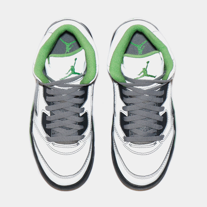 Air Jordan 5 Retro Green Bean Preschool Lifestyle Shoes (Grey/Green) Free Shipping