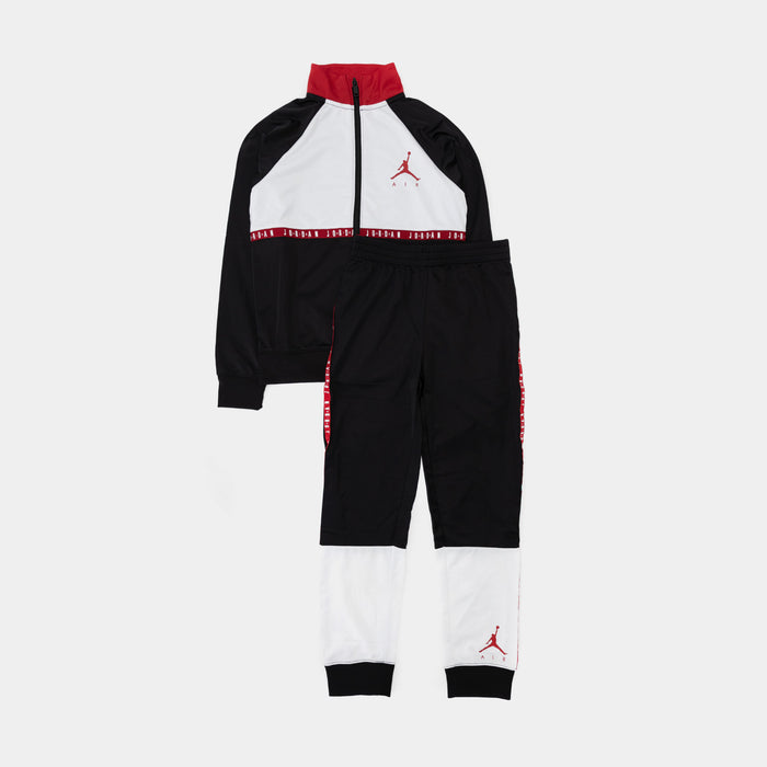 Air Jordan Blocked Tricot Preschool Set (Black/White)