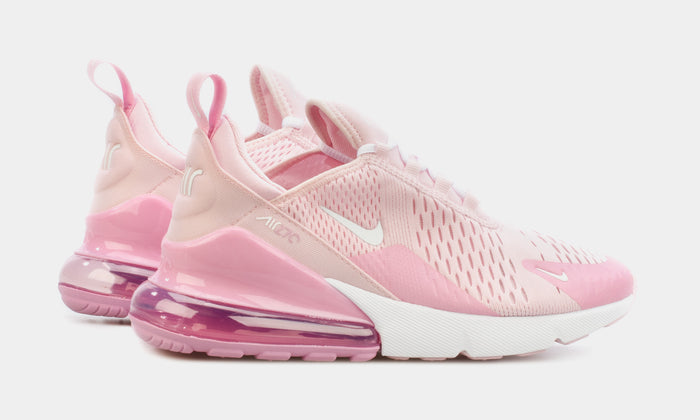 Air Max 270 Grade School Running Shoes (Pink)