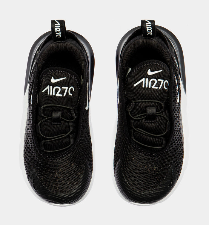 Air Max 270 Infant Toddler Running Shoe (Black/White)
