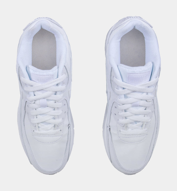Air Max 90 LTR Grade School Lifestyle Shoes (White)