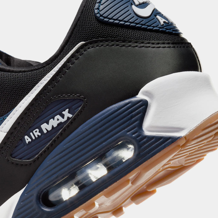 Air Max 90 Mens Running Shoes (Midnight Navy/Gum)