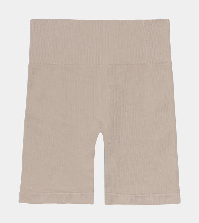 Aiya Rib Knit Womens Shorts (Tan/Beige)