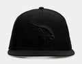 Arizona Cardinals Blackout 9Fifty Trucker Mens Hat (Black)