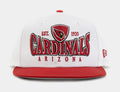 Arizona Cardinals Crest 9FIFTY Mens Snapback Hat (White/Red)