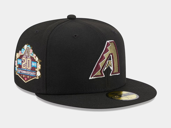 Arizona Diamondbacks Botanical 59FIFTY Mens Fitted Hat (Black)