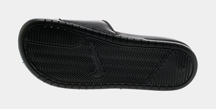 Benassi Swoosh Mens Slide Sandal (Black)