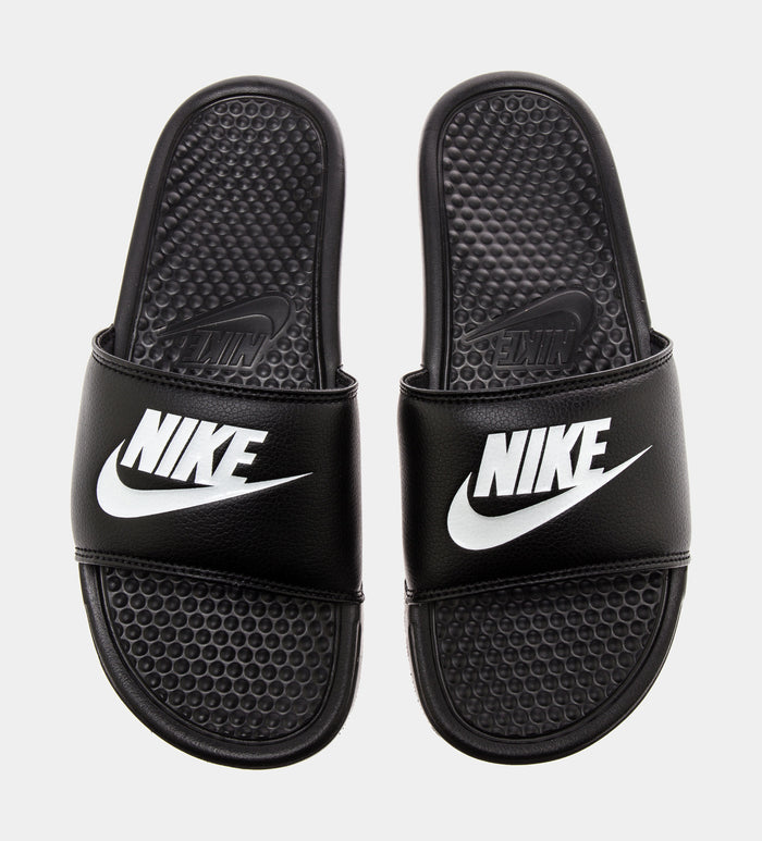 Benassi Swoosh Mens Slide Sandal (Black)