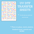 Birds and Flowers UV DTF SHEET