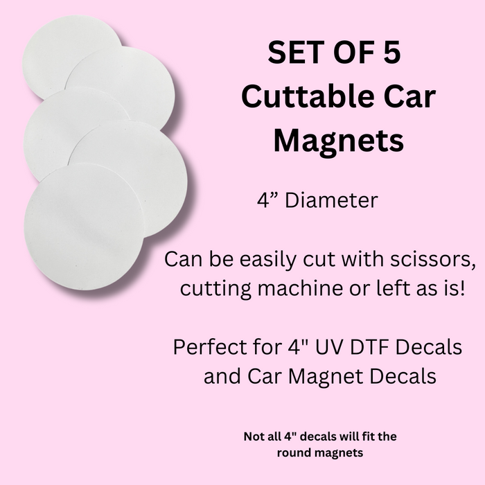 Blank Magnet Circle (Set of 5)