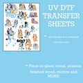 Blue & Family UV DTF SHEET