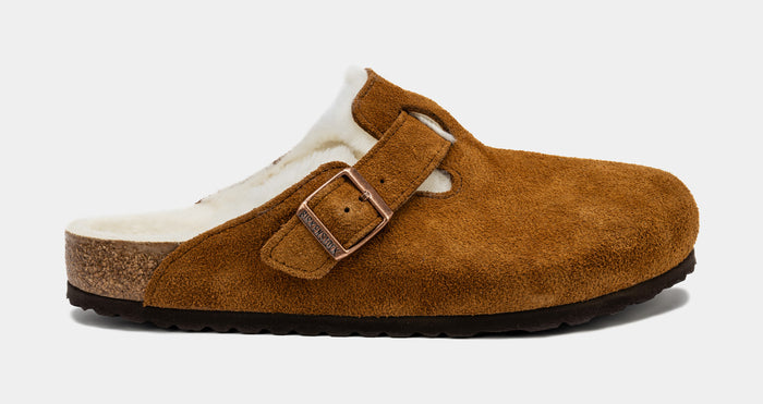Boston Shearling Mens Sandals (Brown/White)