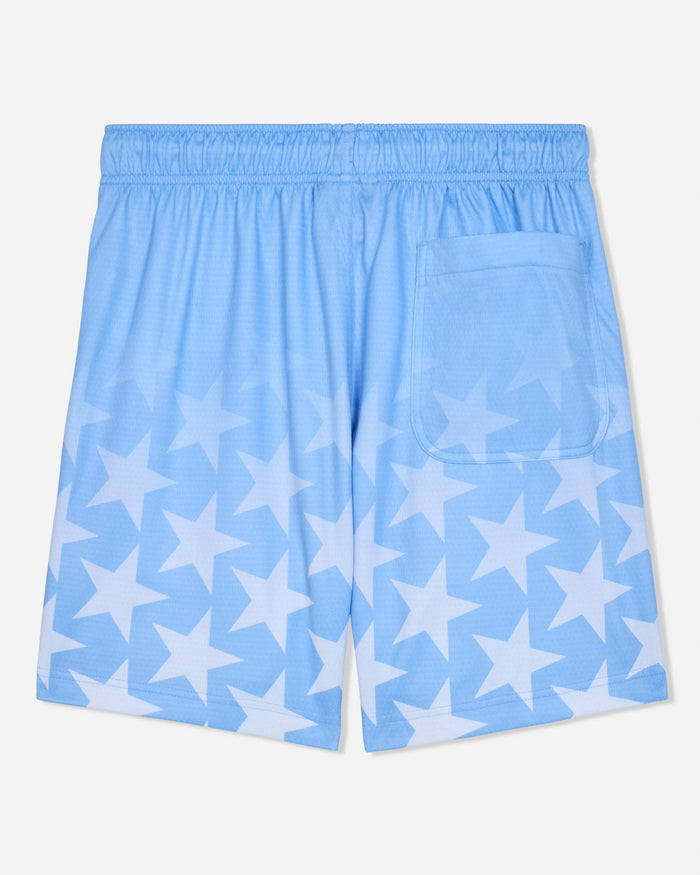 Back of carolina blue mesh shorts with a star pattern#color_carolina-blue