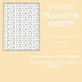 Bus, Backpack & Notebook UV DTF SHEET Double Sided