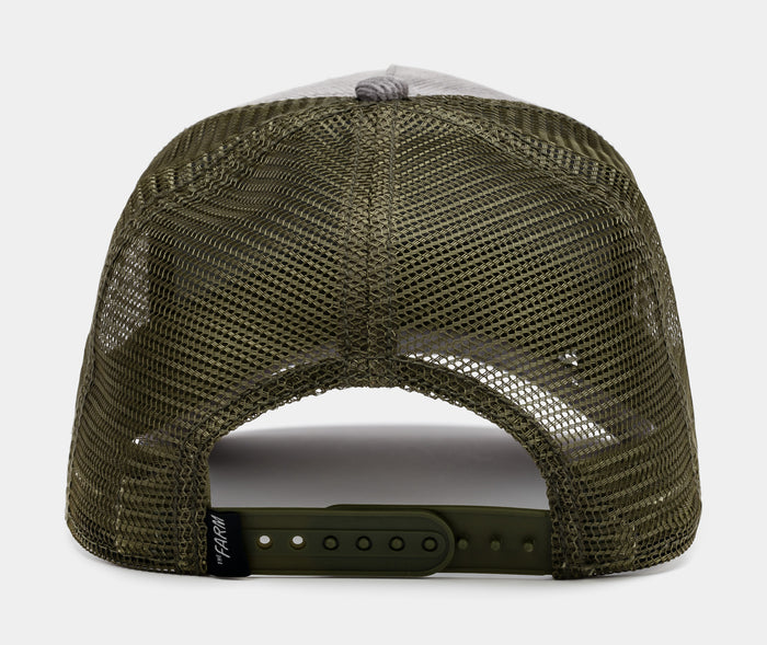 Butch Trucker Mens Hat (Grey/Green)