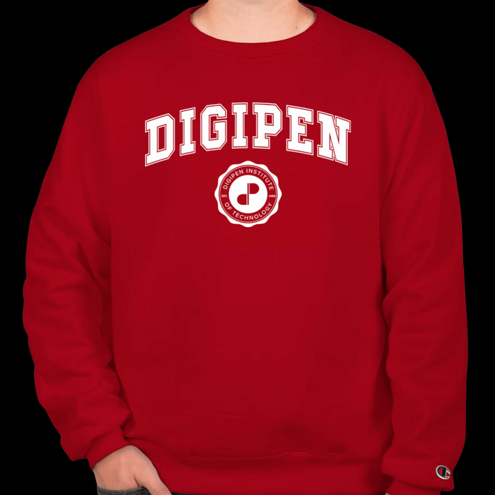 Champion Crewneck in DigiPen Red