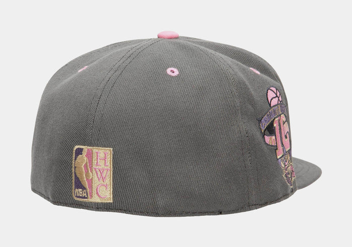 Charlotte Hornets Lavender Dreams Mens Fitted Hat (Grey)