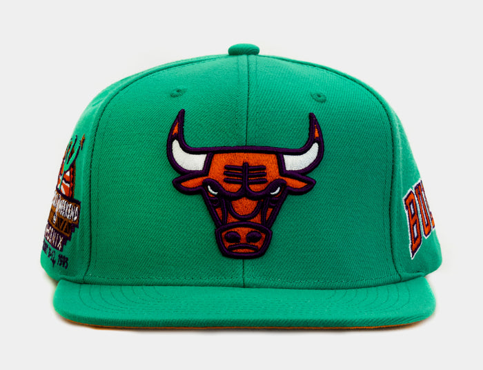 Chicago Bulls Desert Green Snapback Mens Hat (Green)