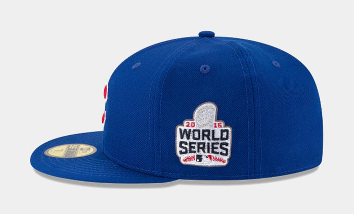Chicago Cubs Fitted Hat Mens Hat (Blue)