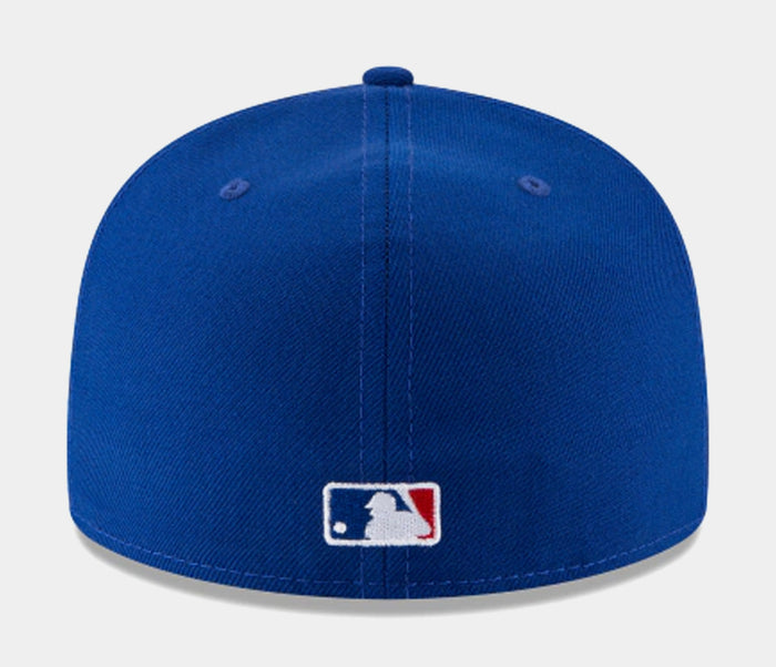 Chicago Cubs Fitted Hat Mens Hat (Blue)