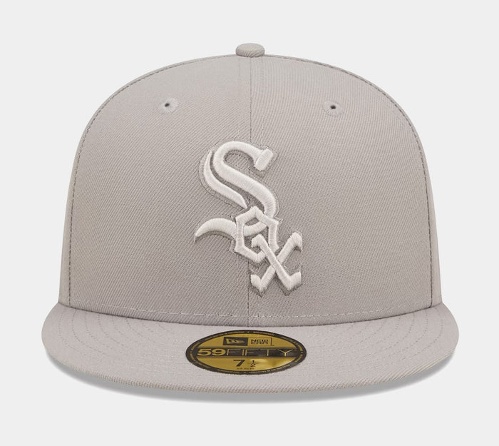 Chicago White Sox Monocamo 59FIFTY Mens Fitted Hat (Grey)