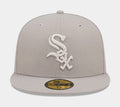 Chicago White Sox Monocamo 59FIFTY Mens Fitted Hat (Grey)
