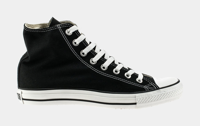 Chuck Taylor All Star Classic Colors High Solid Canvas Mens Lifestyle Shoes (Black)