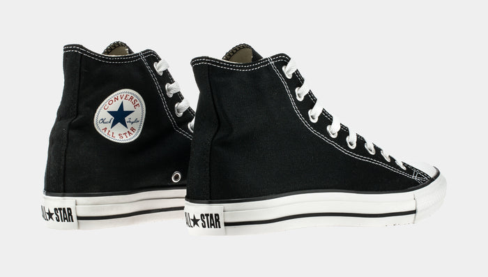 Chuck Taylor All Star Classic Colors High Solid Canvas Mens Lifestyle Shoes (Black)