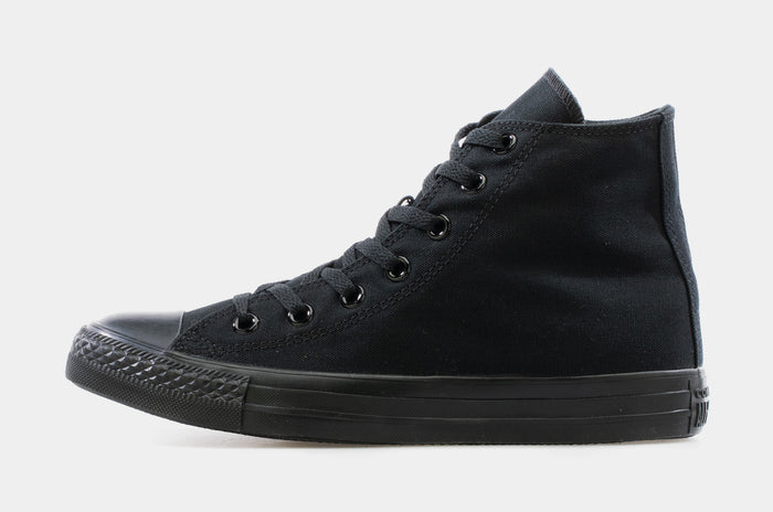 Chuck Taylor All Star HI-Top Black Monochrome Womens Lifestyle Shoes (Black/Black)