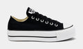Chuck Taylor All Star Lift Platform Canvas Womens Lifestyle Shoes (Black)