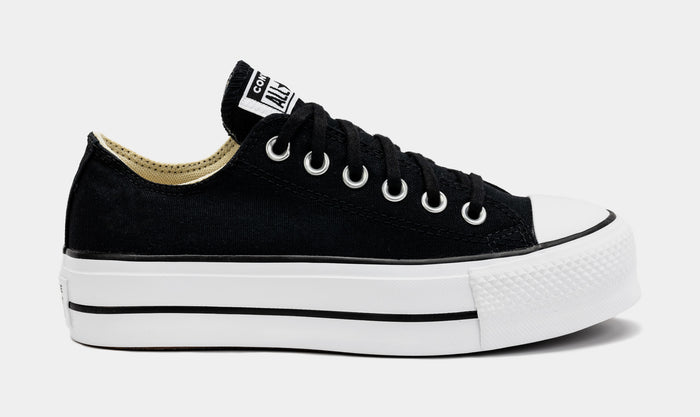 Chuck Taylor All Star Lift Platform Canvas Womens Lifestyle Shoes (Black)