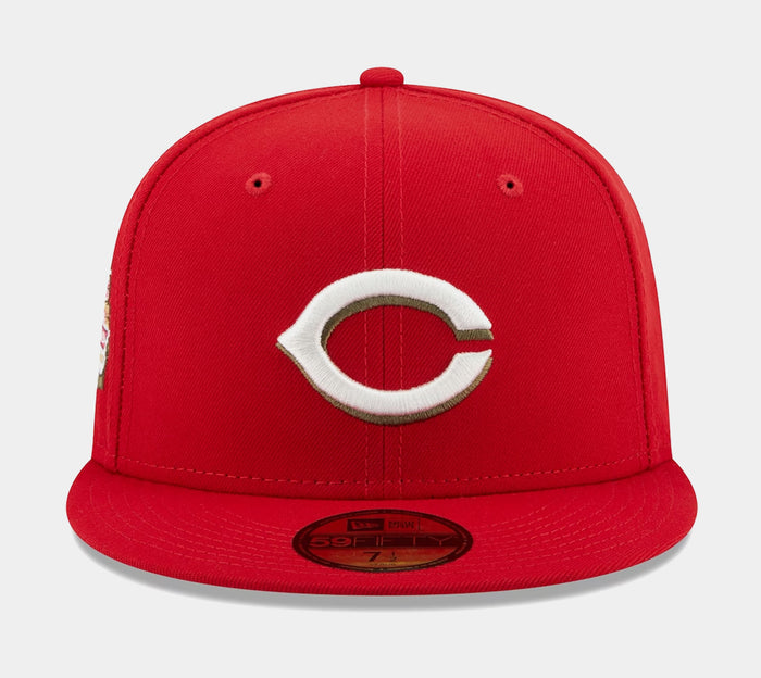 Cincinnati Reds Botanical 59FIFTY Mens Fitted Hat (Red)