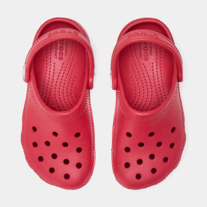 Classic Clog  Preschool/Grade School Sandals (Red)
