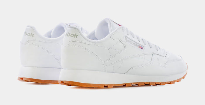 Classic Leather Mens Lifestyle Shoes (White)