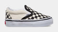 Classic Slip On Checkerboard Infant Toddler Lifestyle Shoes (White/Black)