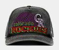 Colorado Rockies Bootleg '47 Hitch Snapback Mens Hat (Black)