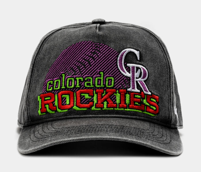 Colorado Rockies Bootleg '47 Hitch Snapback Mens Hat (Black)