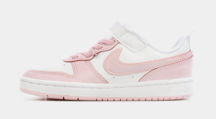 Court Borough Low 2 SE Preschool Lifestyle Shoes (White/Pink)