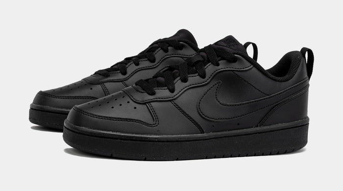 Court Borough Low Recraft Grade School Lifestyle Shoes (Black)