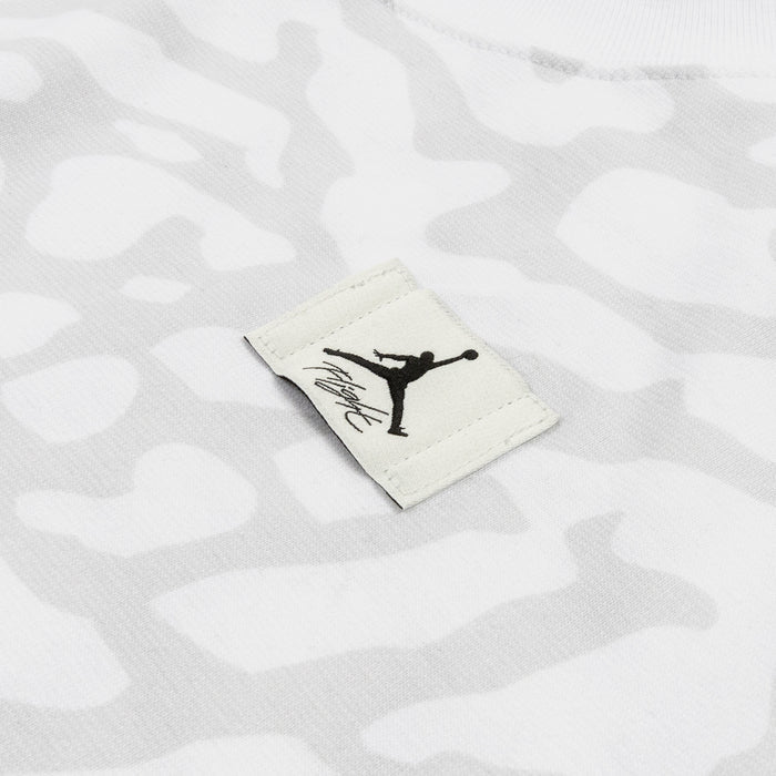 Cropped GFX Womens Short Sleeve Shirt (White/Grey)